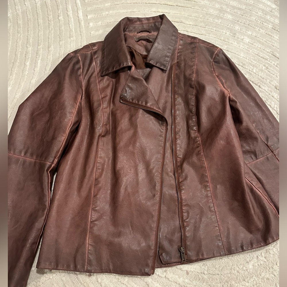 Vintage Brown Leather Jacket